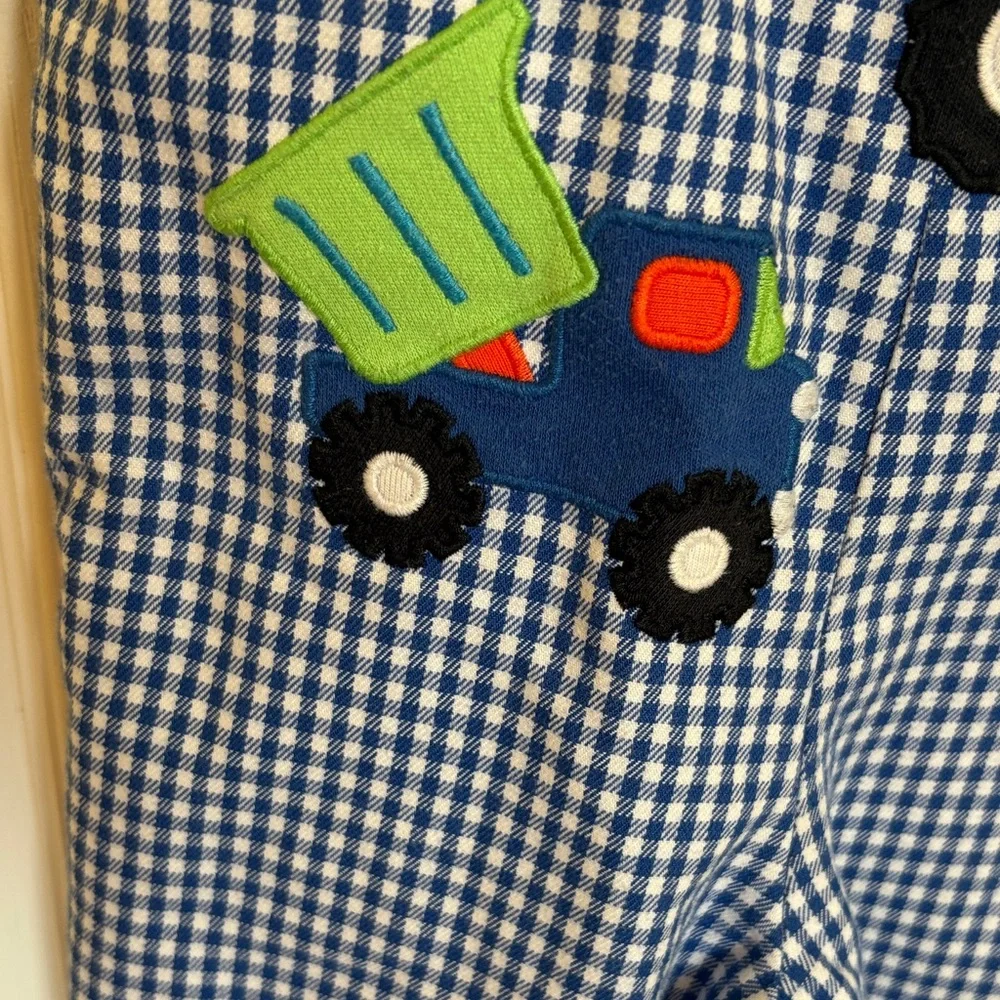 Kelly's Kids Vintage Blue Gingham Overalls - Picture 6 of 10